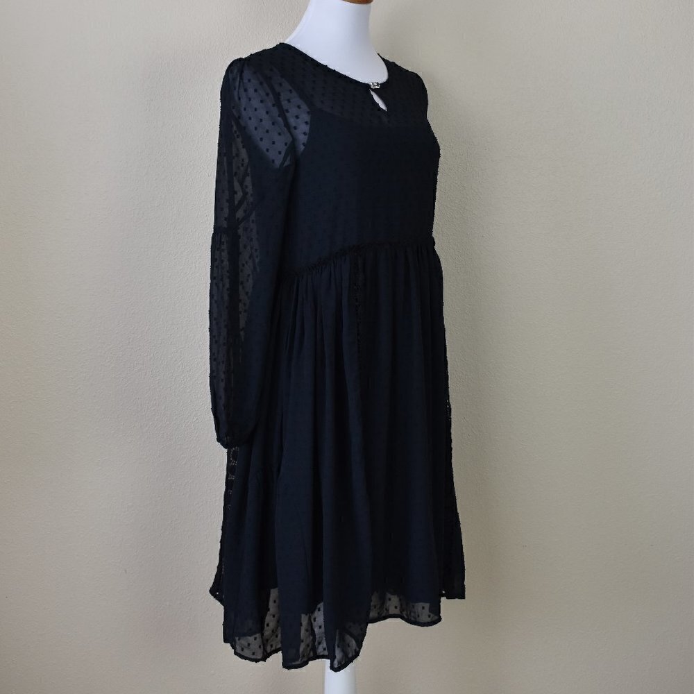 Matilda Jane Nostalgic Charlie Sweet Swiss Dot Dress NEW M - Picture 8 of 8